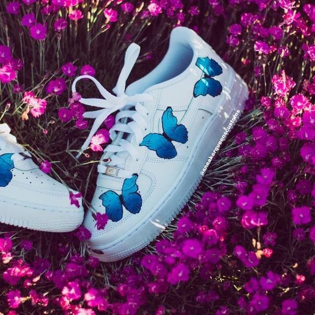 Custom Air Force 1 Butterfly Collage
