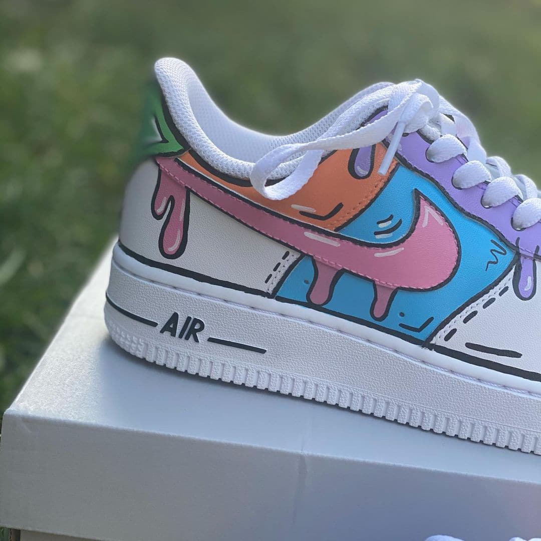 Cartoon Drip Custom Air Force 1’s