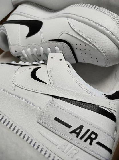 Custom Nike Air Force 1 Black and White Shadows