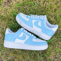 Custom Nike Air Force 1 Colorblock Baby Blue