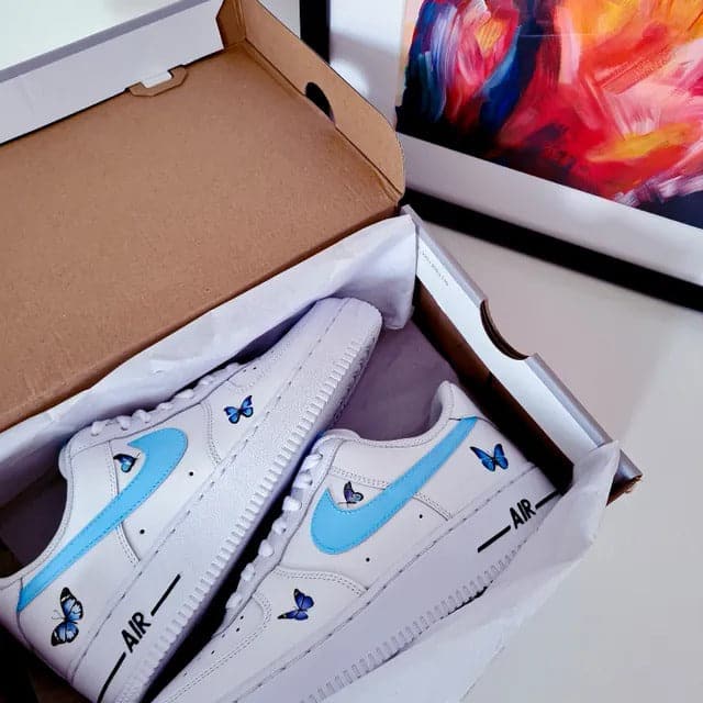 Light Blue Butterfly AF1