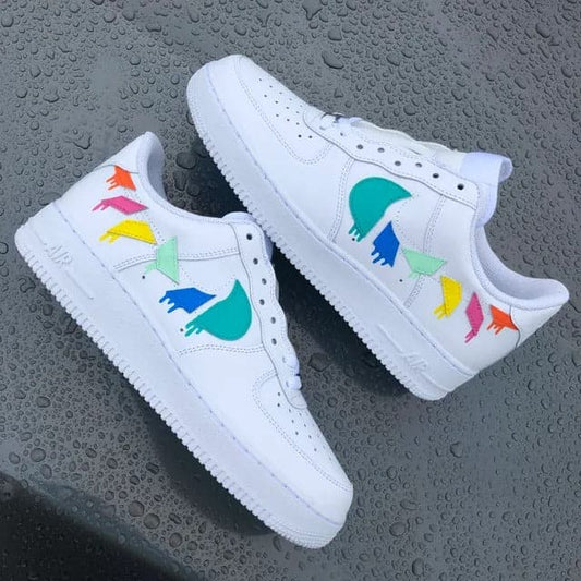 Custom Air Force 1 Drippy Destroyed