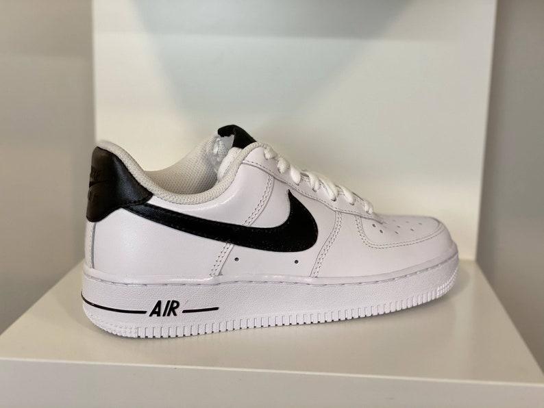 Custom Black Nike Air Force Ones