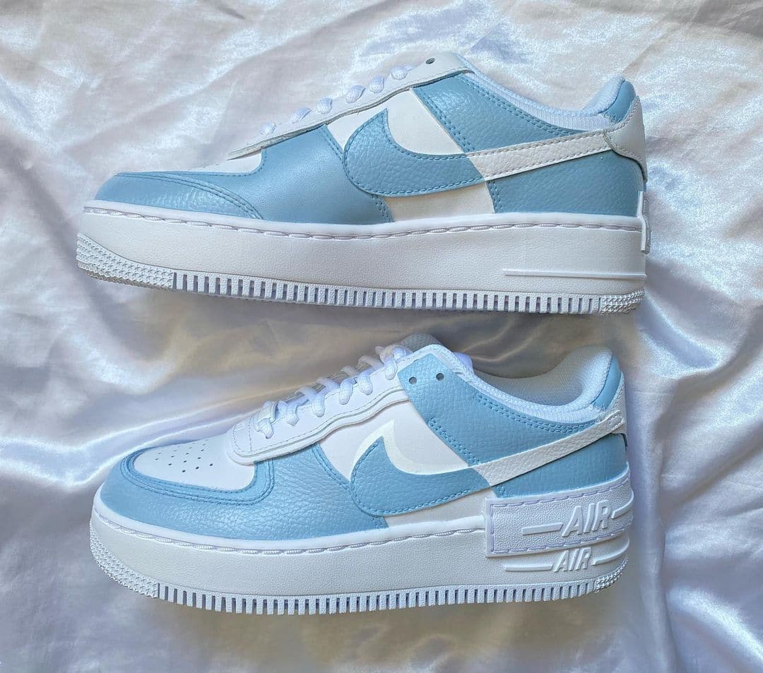 Custom Air Force 1 Shadow Blue colourblock