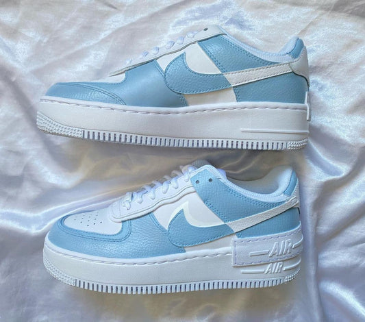 Custom Air Force 1 Shadow Blue colourblock