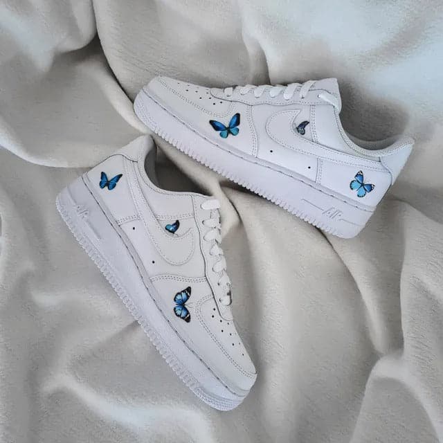 Blue Butterfly Nike Air Force 1