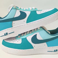 Blue Lagoon Custom Air Force 1's water Resistant