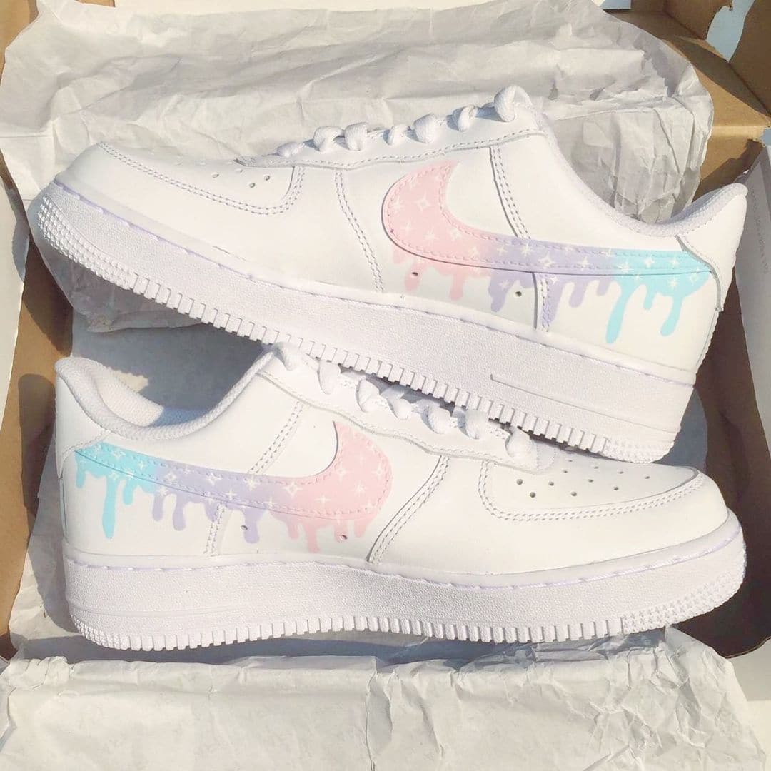 Custom Air Force 1 Pastel Butterfly