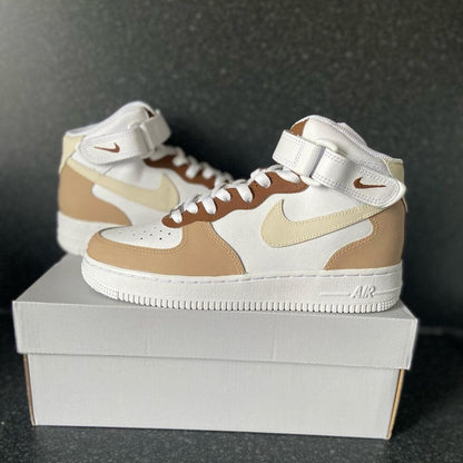 Zona Mocha Mids Custom Air Force 1's