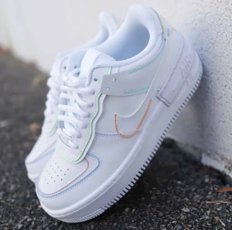 Colorful Custom Nike Air Force 1 Shadows
