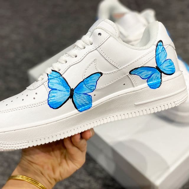 BABY BLUE BUTTERFLY AIR FORCE 1