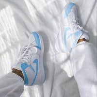 Custom Air Jordan 1 Baby Blue Painted Sneakers