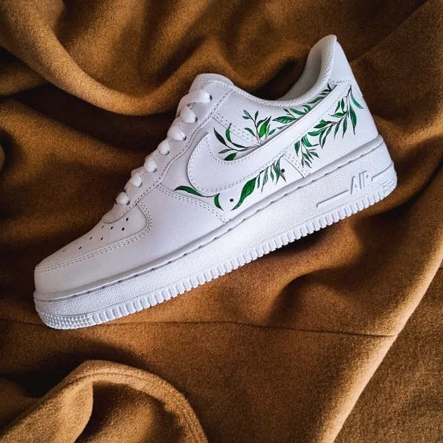 Green Leaves Nike Air Force 1