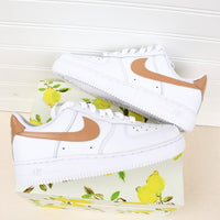 Check Colorblock Air Force 1 Handpainted Custom
