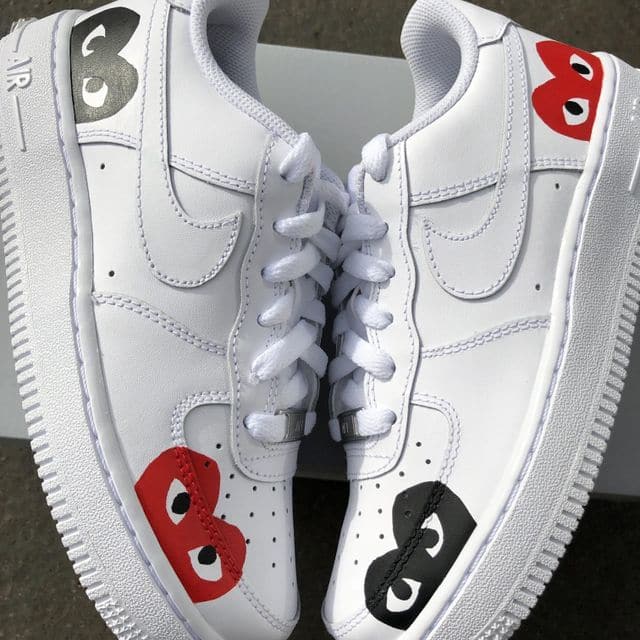 Custom Air Force 1 triple CDG