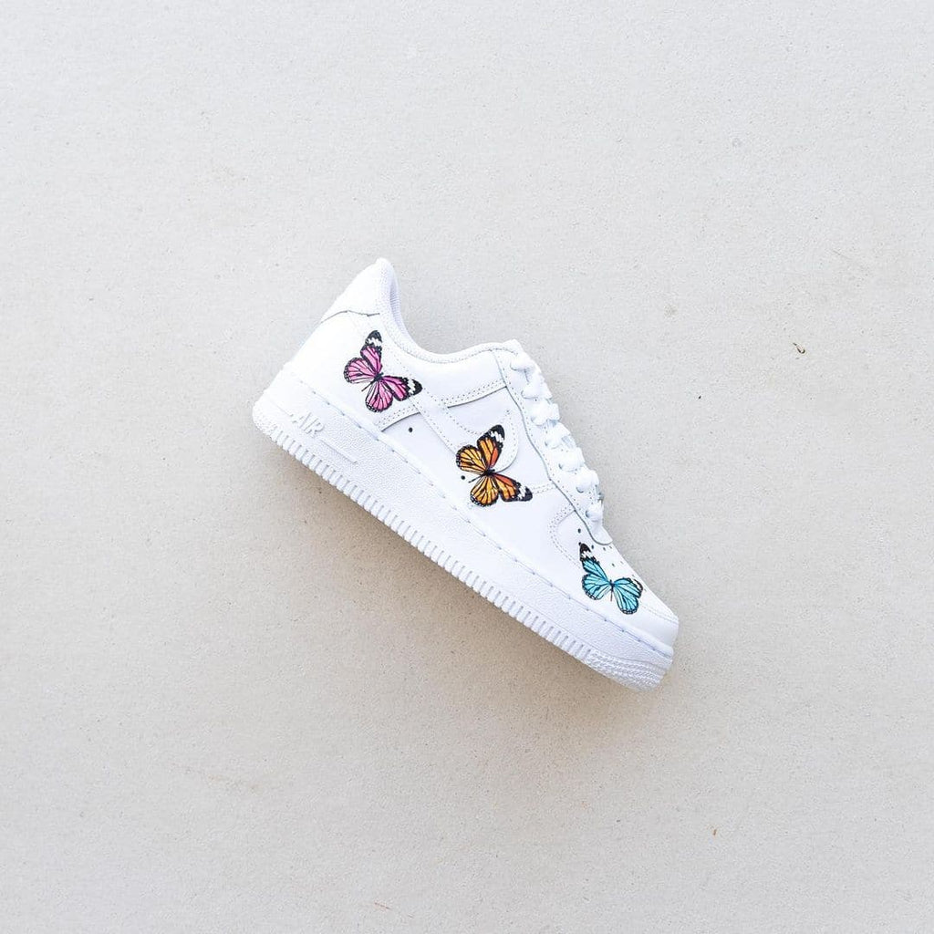 Tricolor butterfly Air Force 1s