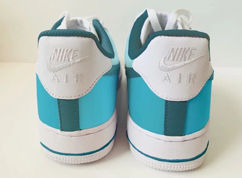 Blue Lagoon Custom Air Force 1's water Resistant