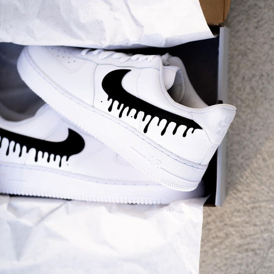 Black Drip Air Force 1s