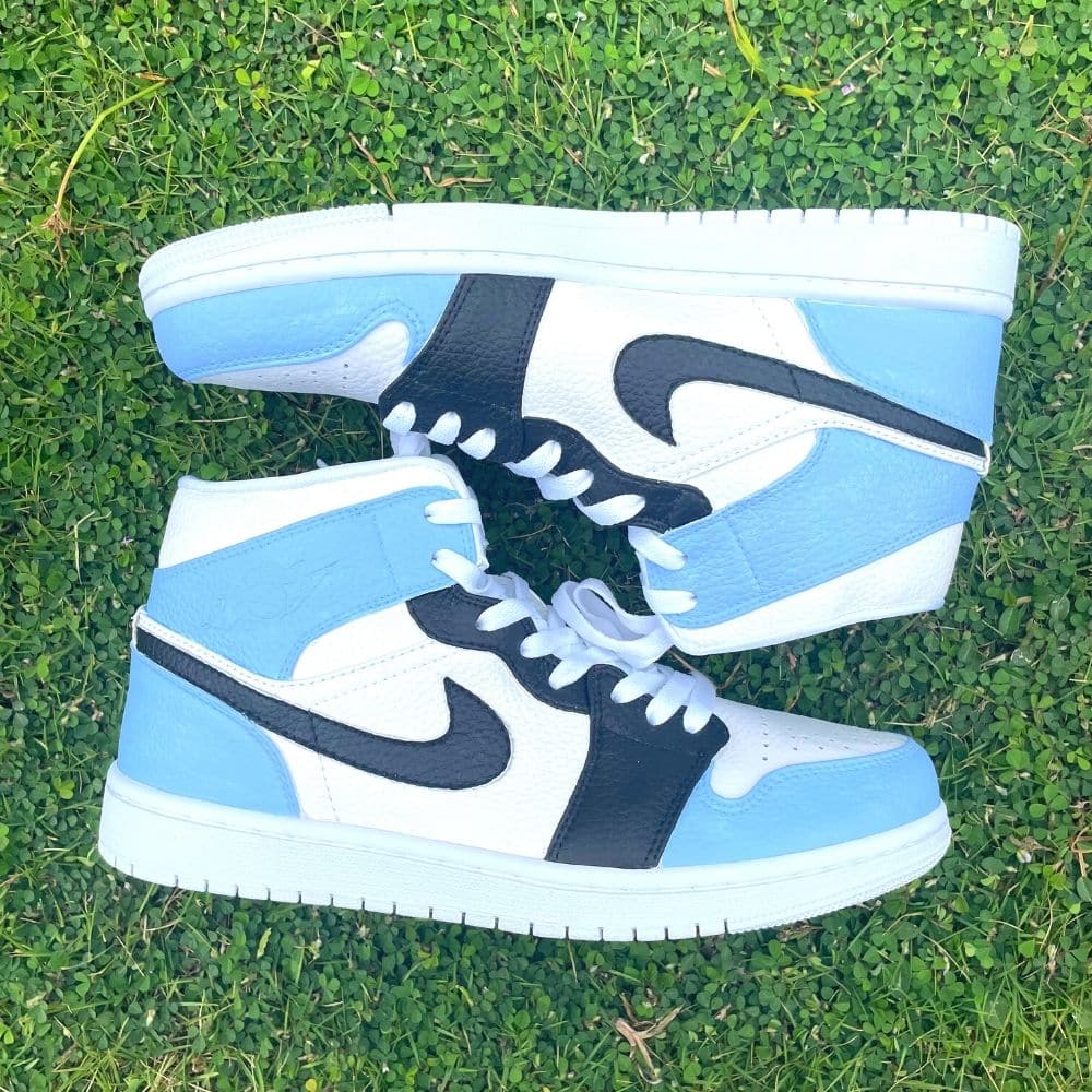 Custom Air Jordan 1 X Black Blue