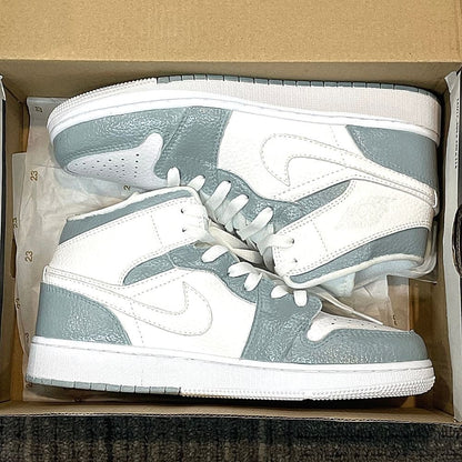 Custom Air Jordan 1 X Gray green