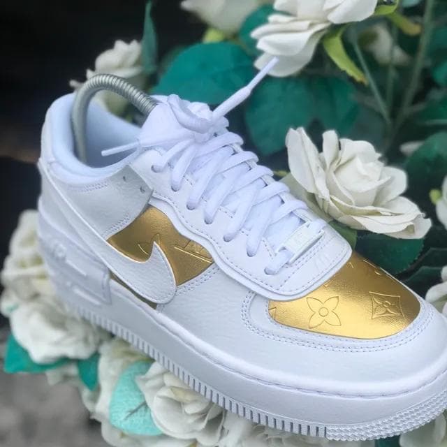 Custom Air Force 1 Shadow Gold LV
