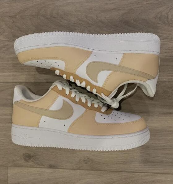 Cream and Brown Custom AF1 Shadow