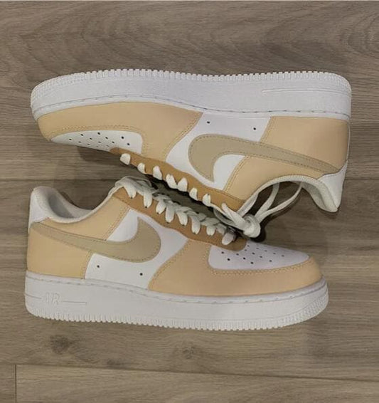 Cream and Brown Custom AF1 Shadow