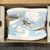 Custom Air Jordan 1 X Baby Blue White Swoosh