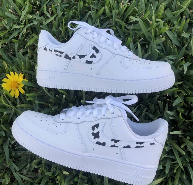 Custom Air Force 1 Cow Print