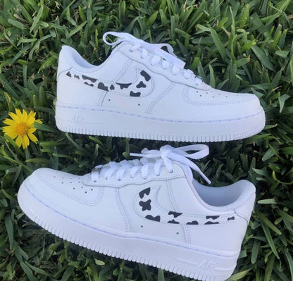 Custom Air Force 1 Cow Print