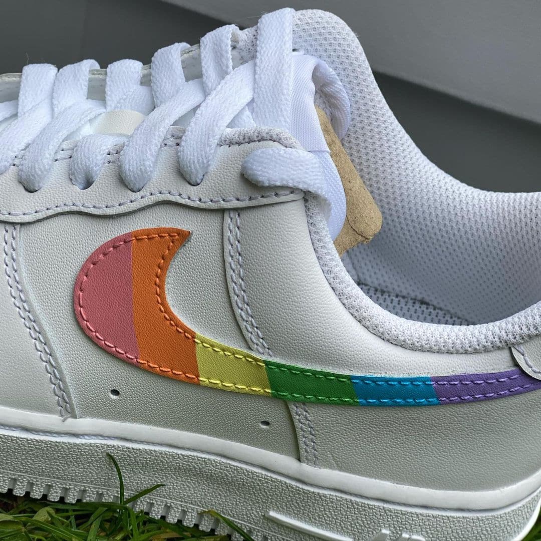 Custom Rainbow Trademark AF1’s