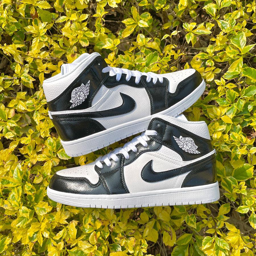 custom air jordan 1 black