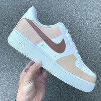 Custom Air Force 1 X Brown & Beige