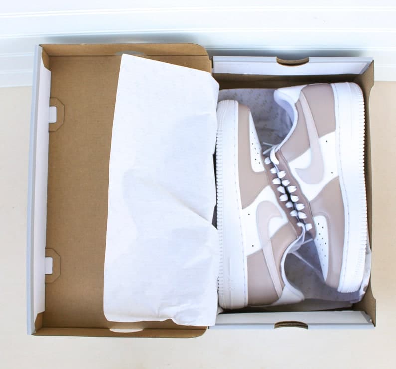 Neutrals Colorblock Custom Air Force 1 Handpainted