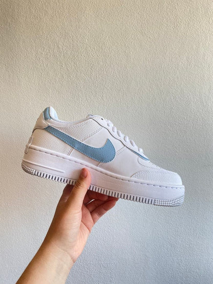 Custom Air Force 1 Shadow light Blue Details