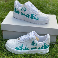Custom Flames Air Force 1’s