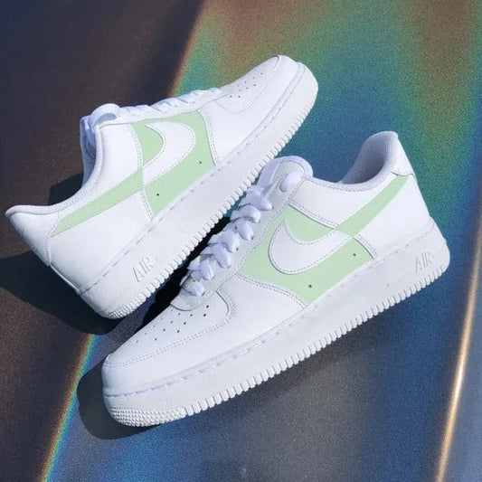 Custom Air Force 1 Two tone mint
