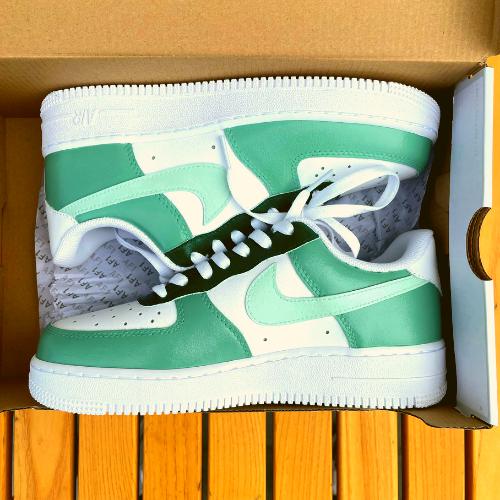 Custom Air Force 1 X olive green