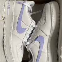 Custom Air Force 1 lilac Swoosh