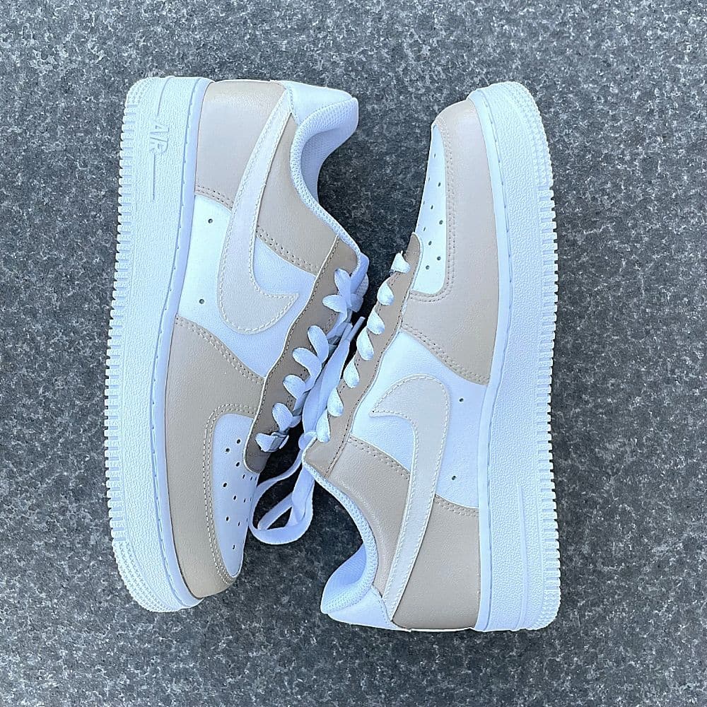 Custom Air Force 1 X Gradient beige