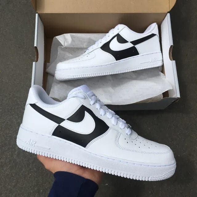 Custom Air Force 1 Two tone black
