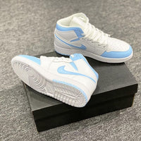 BABY BLUE SWOOSH AIR JORDAN 1 CUSTOM