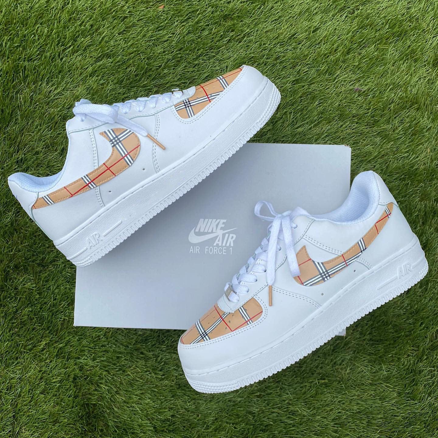 Custom Air Force 1 Burberry