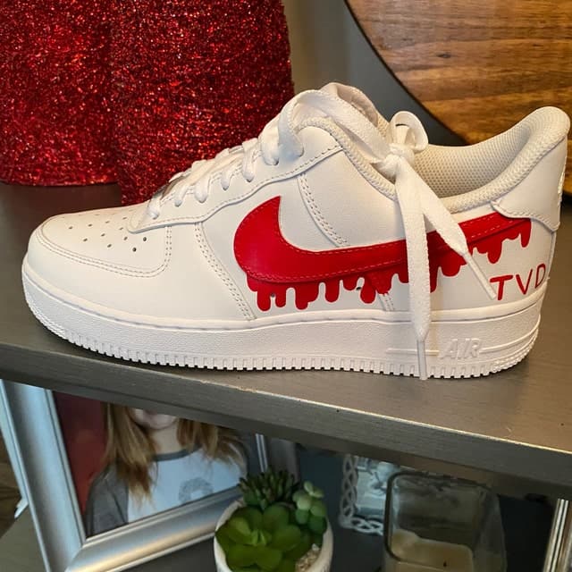 Red Personalized Custom AF1's