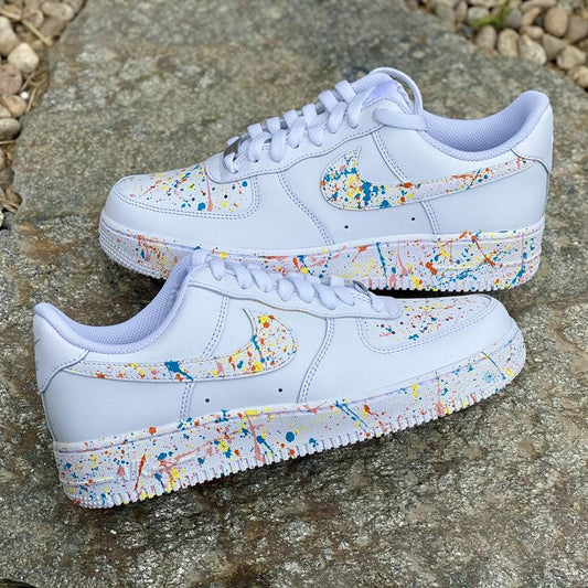 Custom Paint Spatter Nike Air Force Ones