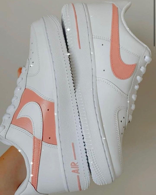 Peach Air Force 1s