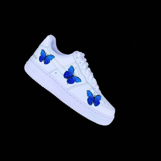 Custom Air Force 1 Blue Butterfly