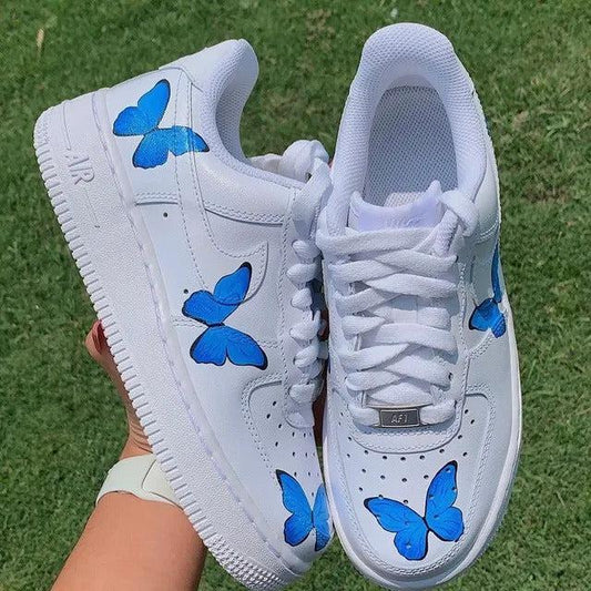 Custom Air Force 1 Blue Butterfly