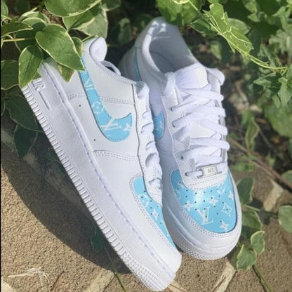 Custom Air Force 1 Baby Blue Louis