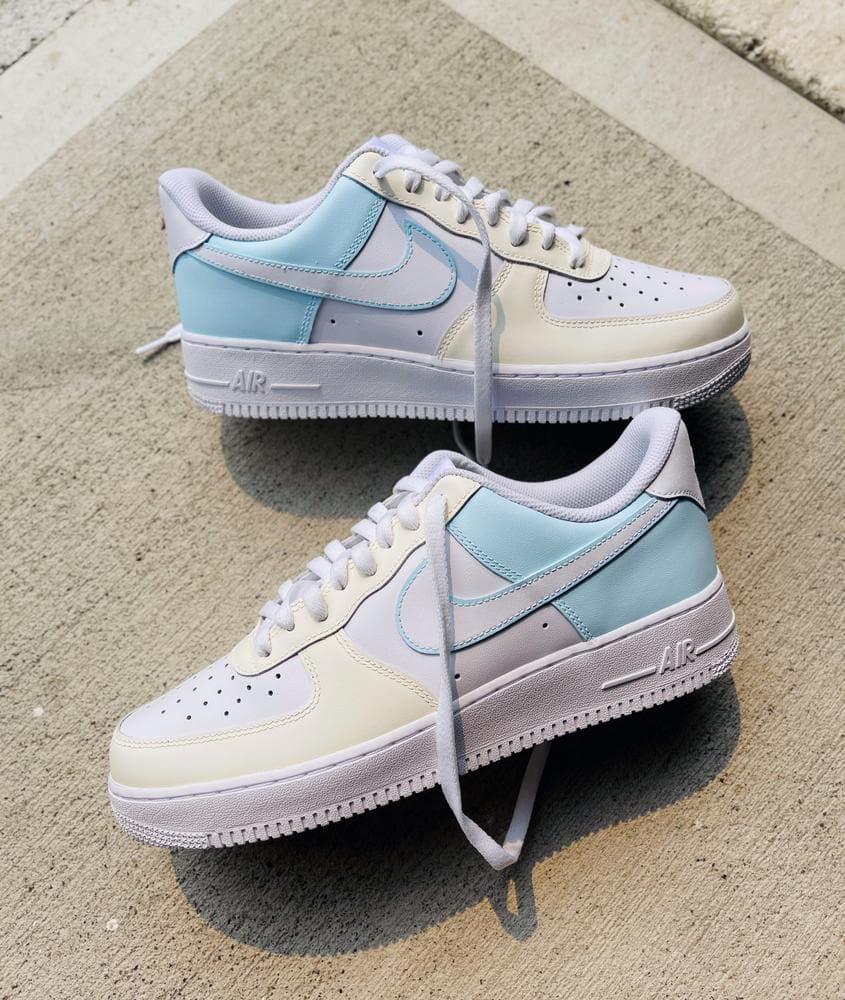Custom Air Force 1 Pastel Sea